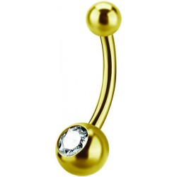 GD 316 6mm JEWEL NAVEL BARBELLS
