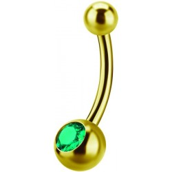 GD 316 6mm JEWEL NAVEL BARBELLS