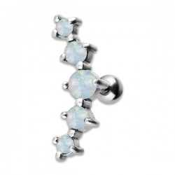 JEWELLED 5 HELIX BARBELL 2/2.5/3/2.5/2