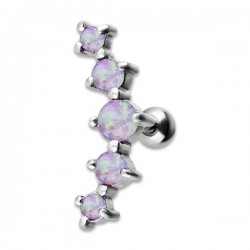 JEWELLED 5 HELIX BARBELL 2/2.5/3/2.5/2