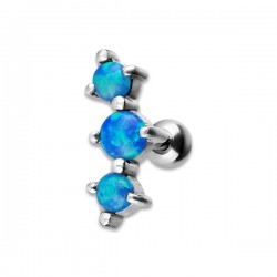JEWELLED 3 HELIX BARBELL 2.5/3/2.5