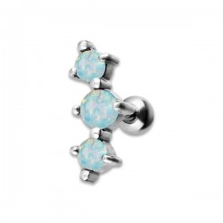 JEWELLED 3 HELIX BARBELL 2.5/3/2.5