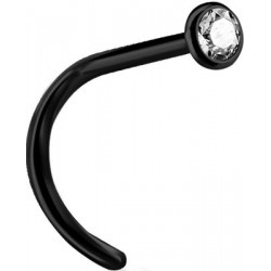 BK 316 JEWELLD NOSE STUD BENT sfera 2.35mm