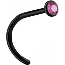 BK 316 JEWELLD NOSE STUD BENT sfera 2.35mm