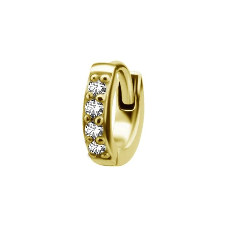 GD 316 HUGGIE HOOP FOR SECOND HOLE (PAIR) 0,8mm WH GD 316 HUGGIE HOOP FOR SECOND HOLE (PAIR) 0,8mm WH