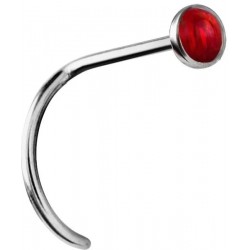 OPAL NOSE STUDS CURVED 0,8mm