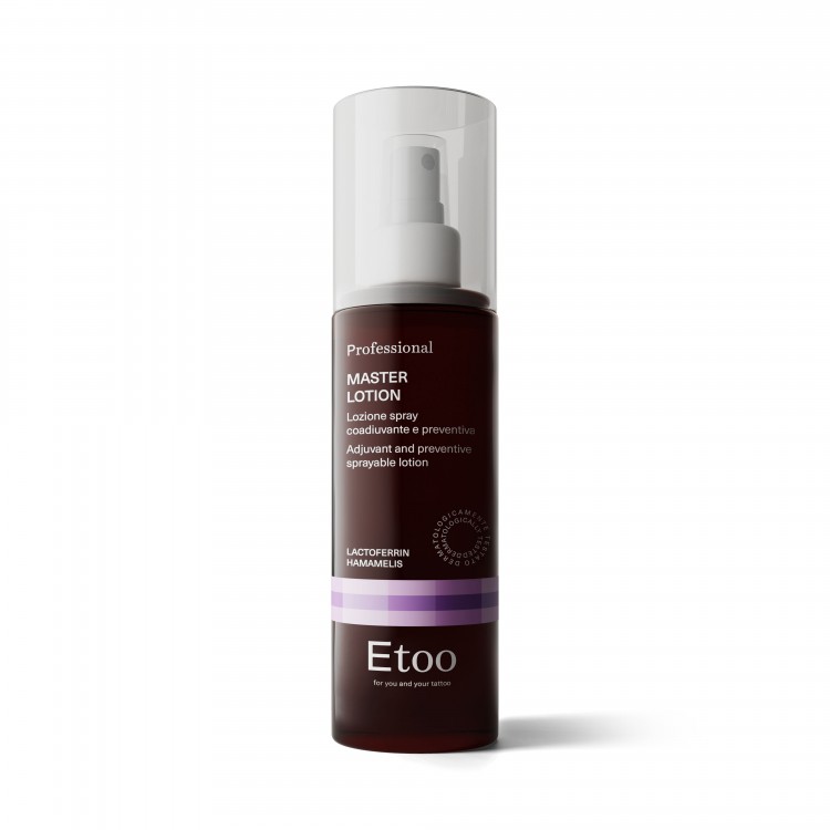 MASTER LOTION Etoo - Lozione Spray Coadiuvante di Tatuaggio - 200ml MASTER LOTION Etoo - Lozione Spray Coadiuvante di Tatuaggio - 200ml