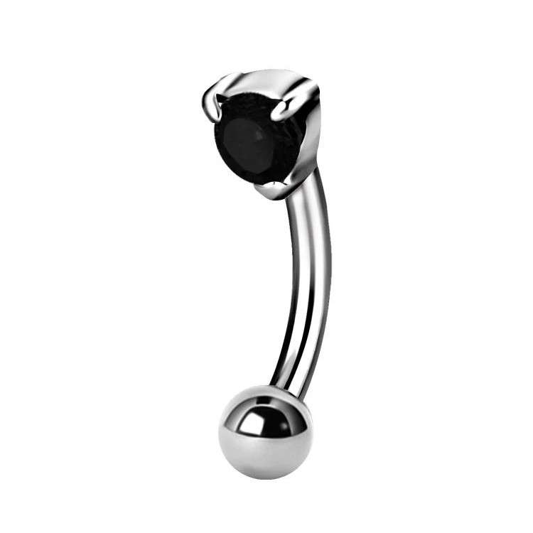 STEEL JEWELLED EYEBROW BARBELLS STEEL JEWELLED EYEBROW BARBELLS