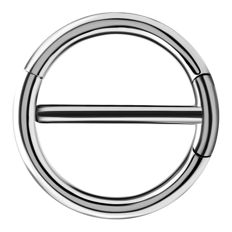 SS 316 DOUBLE NIPPLE CLICKER RING SS 316 DOUBLE NIPPLE CLICKER RING