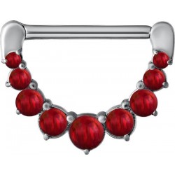 SS 316 JEWELLED NIPPLE CLICKER W/OPALS