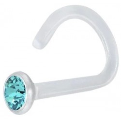 BIOPLAST JEWEL NOSE STUD 1,2mm