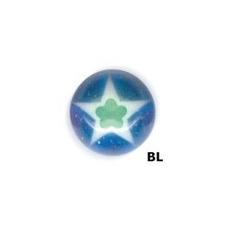 UV SCREW-ON ZIRCON MURANO BALLS