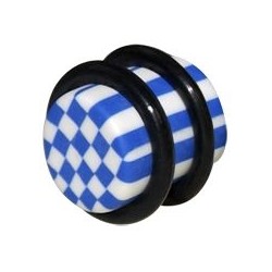 CHEQUERED FIMO PLUGS