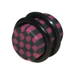 CHEQUERED FIMO PLUGS