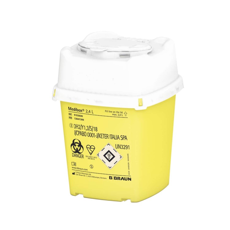 Contenitore per Taglienti - 2.4L Contenitore per Taglienti - 2.4L
