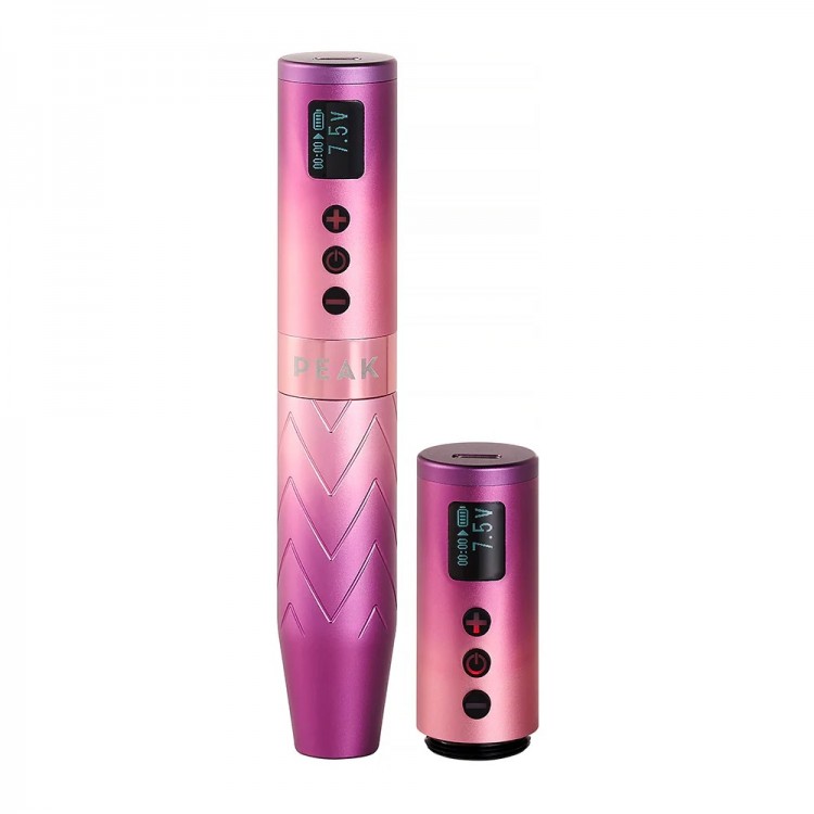 Peak Astra - Corsa Intercambiabile (2.5 - 4.0 mm) - Dermografo Wireless PMU Pen - Rose Quartz