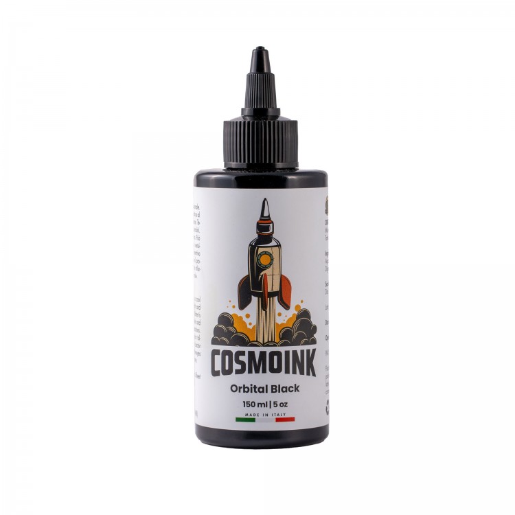 MATERIALE SCADUTO - Utilizzare Solo per Esercitazione | COSMOINK Orbital Black (Linee) - 150ml - Colore Tattoo REACH MATERIALE SCADUTO - Utilizzare Solo per Esercitazione | COSMOINK Orbital Black (Linee) - 150ml - Colore Tattoo REACH