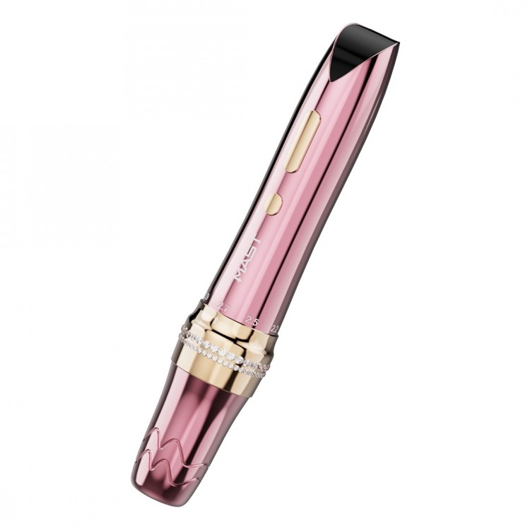 Mast P60 Jewels - Corsa Regolabile (2.2 - 3.2 mm) - 1 batteria - Dermografo Wireless PMU Pen - Rosa