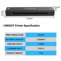 Stampante Termica per Stencil - Emalla INKDOT Wireless Thermal Printer