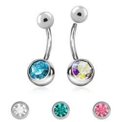 8mm JEWEL NAVEL BARBELLS
