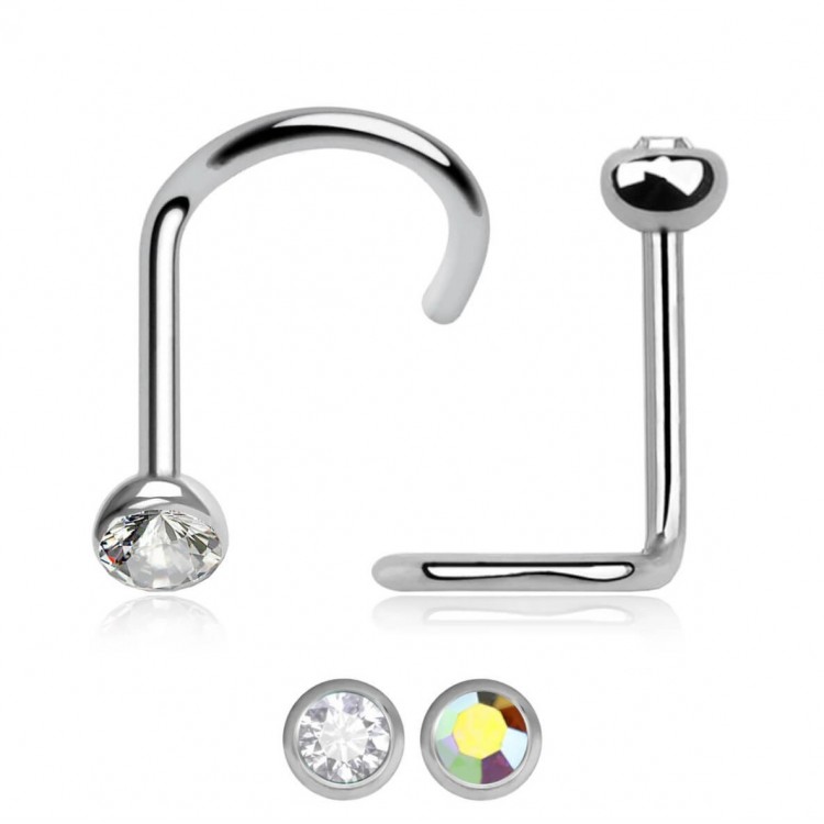 JEWEL NOSE STUDS BENT