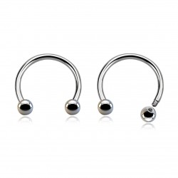 Circular Barbell in Titanio G23 ASTM F136 con Palline