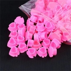 Heart Ink Caps - Capsule Porta Colore a Cuore - 100pz.