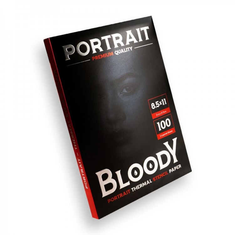 Bloody Portrait Thermal Stencil Paper - Carta Termica Premium per Stencil con Stampante - 21.6 x 27.9 cm - 100pz. Bloody Portrait Thermal Stencil Paper - Carta Termica Premium per Stencil con Stampante - 21.6 x 27.9 cm - 100pz.