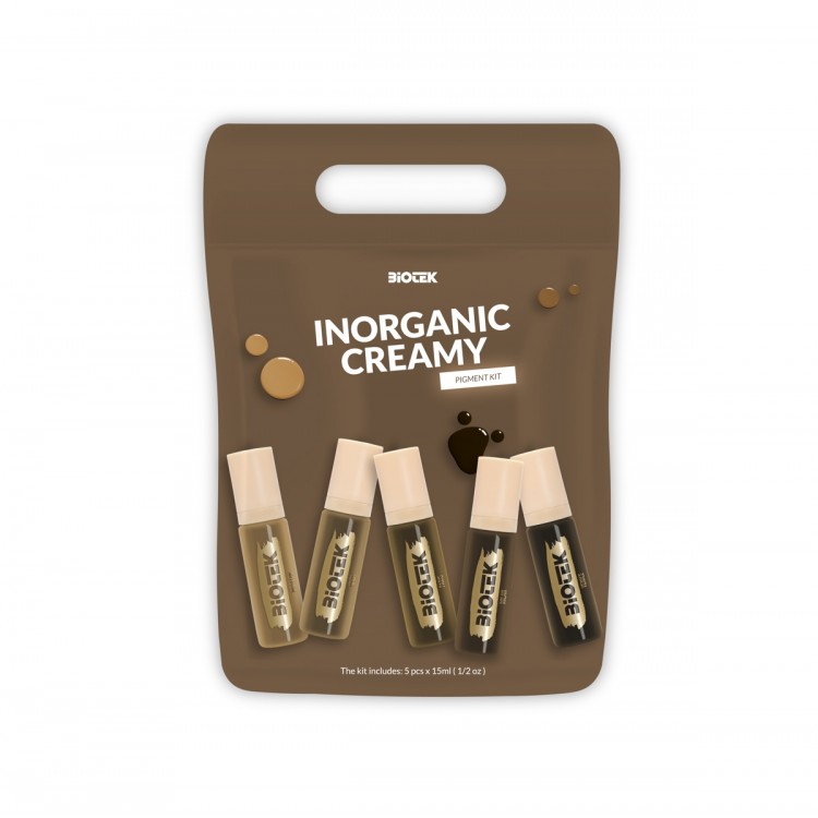 INORGANIC CREAMY BROW KIT - Biotek - 5x 15ml - Pigmenti PMU REACH INORGANIC CREAMY BROW KIT - Biotek - 5x 15ml - Pigmenti PMU REACH