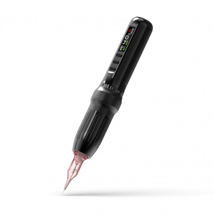 Kwadron VELURE - Corsa Regolabile (2.0 - 3.5 mm) - Dermografo Wireless PMU Pen - Nero
