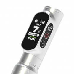 Kwadron MICROMASTER - Corsa Regolabile (2.0 - 3.5 mm) - Dermografo Wireless PMU Pen - Argento