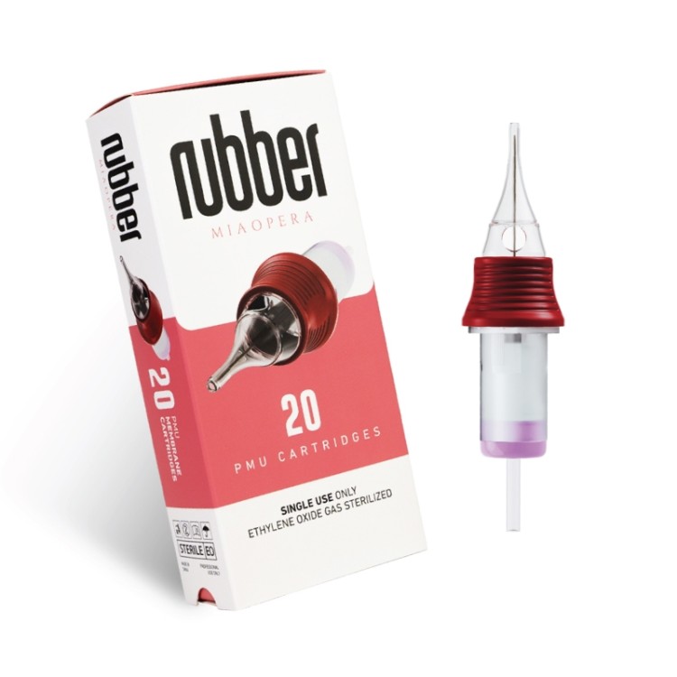 03 RL (Round Liner) - Long Taper - Cartucce MiaOpera Rubber - Aghi PMU - 20pz