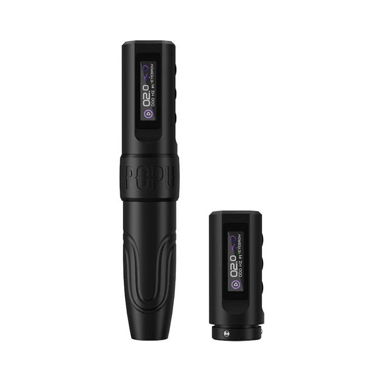 Popu Mini Diva V2 Nero - Corsa 3.5 mm - Dermografo Wireless PMU Pen