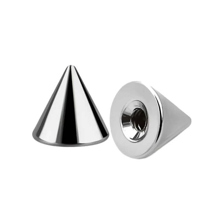 Terminale Cono Filettato in Acciaio Inox 316L per Piercing