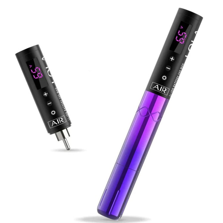 EZ Lola Air - Corsa 2.7 mm - Viola - 2 Batterie - Dermografo Wireless PMU Pen