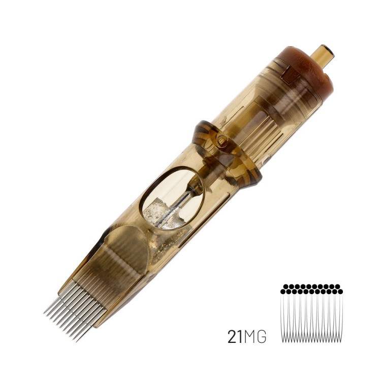 21 MG (Magnum) - Cartucce Kwadron - Aghi Tattoo - 20pz