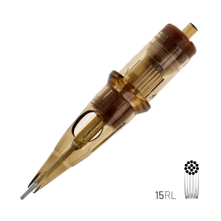 15 RL (Round Liner) - Cartucce Kwadron - Aghi Tattoo - 20pz