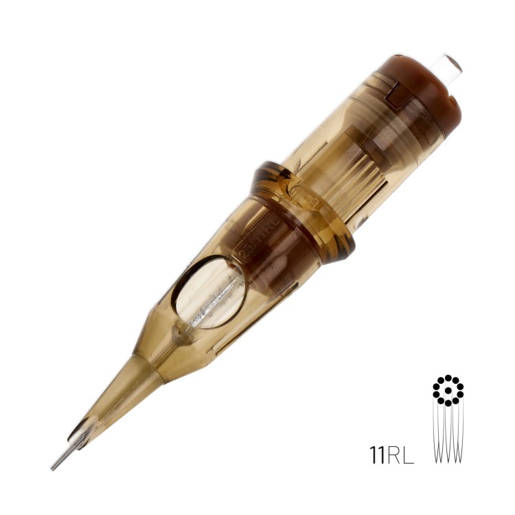 11 RL (Round Liner) - Cartucce Kwadron - Aghi Tattoo - 20pz