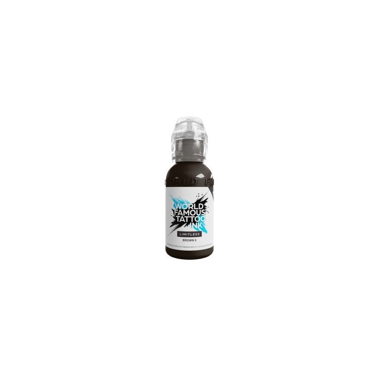 BROWN 3 - World Famous Limitless - 30ml - Colore Tattoo REACH BROWN 3 - World Famous Limitless - 30ml - Colore Tattoo REACH