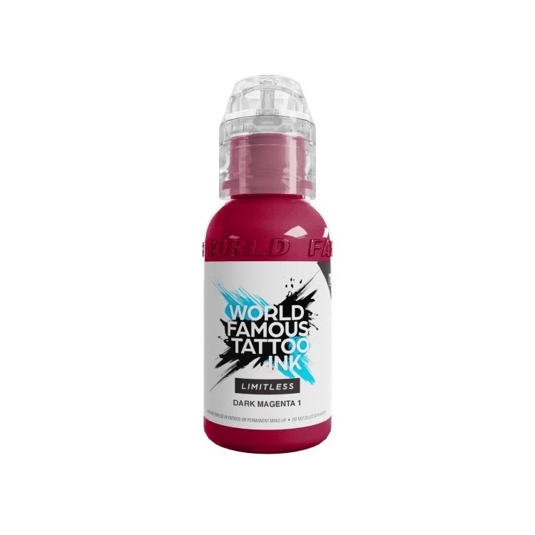 DARK MAGENTA 1 - World Famous Limitless - 30ml - Colore Tattoo REACH DARK MAGENTA 1 - World Famous Limitless - 30ml - Colore Tattoo REACH
