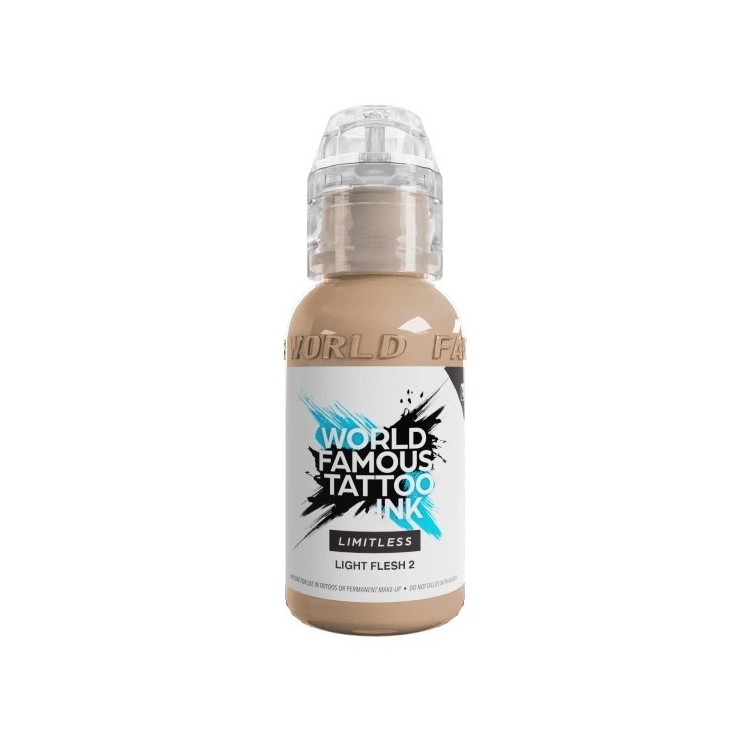 LIGHT FLESH 2 - World Famous Limitless - 30ml - Colore Tattoo REACH LIGHT FLESH 2 - World Famous Limitless - 30ml - Colore Tattoo REACH