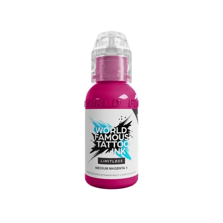 MEDIUM MAGENTA 1 - World Famous Limitless - 30ml - Colore Tattoo REACH MEDIUM MAGENTA 1 - World Famous Limitless - 30ml - Colore Tattoo REACH
