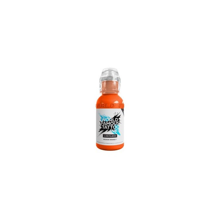 MEDIUM ORANGE 1 - World Famous Limitless - 30ml - Colore Tattoo REACH MEDIUM ORANGE 1 - World Famous Limitless - 30ml - Colore Tattoo REACH
