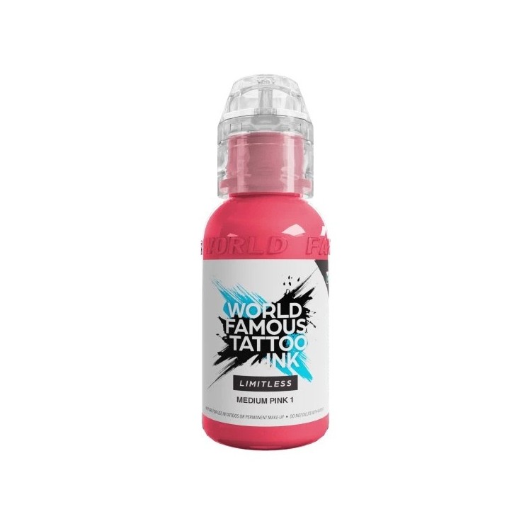 MEDIUM PINK 1 - World Famous Limitless - 30ml - Colore Tattoo REACH MEDIUM PINK 1 - World Famous Limitless - 30ml - Colore Tattoo REACH