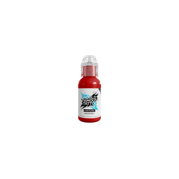 MEDIUM RED 1 - World Famous Limitless - 30ml - Colore Tattoo REACH MEDIUM RED 1 - World Famous Limitless - 30ml - Colore Tattoo REACH