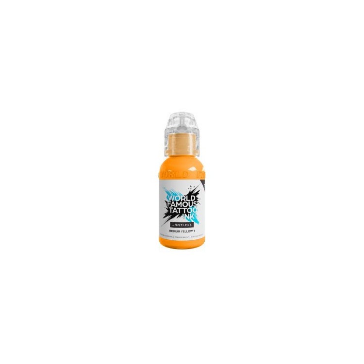 MEDIUM YELLOW 1 - World Famous Limitless - 30ml - Colore Tattoo REACH MEDIUM YELLOW 1 - World Famous Limitless - 30ml - Colore Tattoo REACH