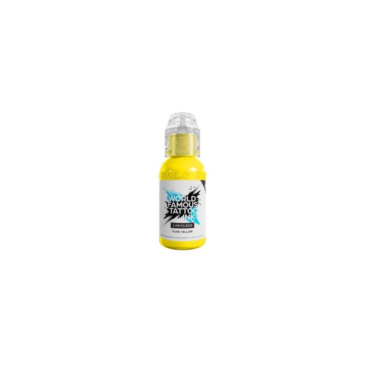 PURE YELLOW - World Famous Limitless - 30ml - Colore Tattoo REACH PURE YELLOW - World Famous Limitless - 30ml - Colore Tattoo REACH