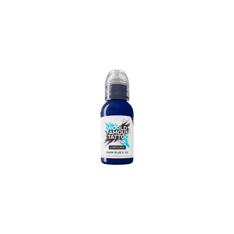 DARK BLUE 2 V2 - World Famous Limitless - 30ml - Colore Tattoo REACH DARK BLUE 2 V2 - World Famous Limitless - 30ml - Colore Tattoo REACH