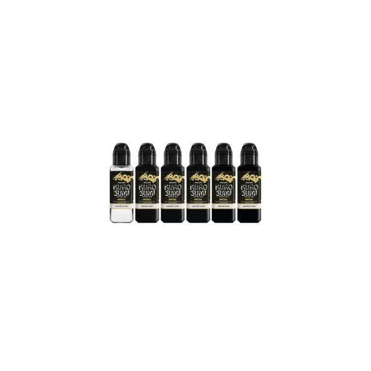 Fine Art BLACK & GREY SET Marta Make - Kuro Sumi Imperial - 6x44ml - Conforme REACH