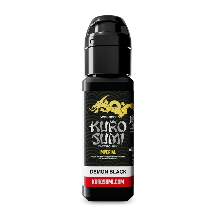 DEMON BLACK - Kuro Sumi Imperial - 22ml - Colore Tattoo REACH DEMON BLACK - Kuro Sumi Imperial - 22ml - Colore Tattoo REACH